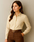 Women's Professional Full-Sleeve Shirt and High-Waisted Trousers Set