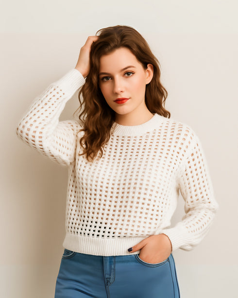 Customizable Stylish Women's Knitted Style Top