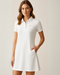 Single Knitted 100% Cotton Half-Sleeve Mini Dress with Side Pocket